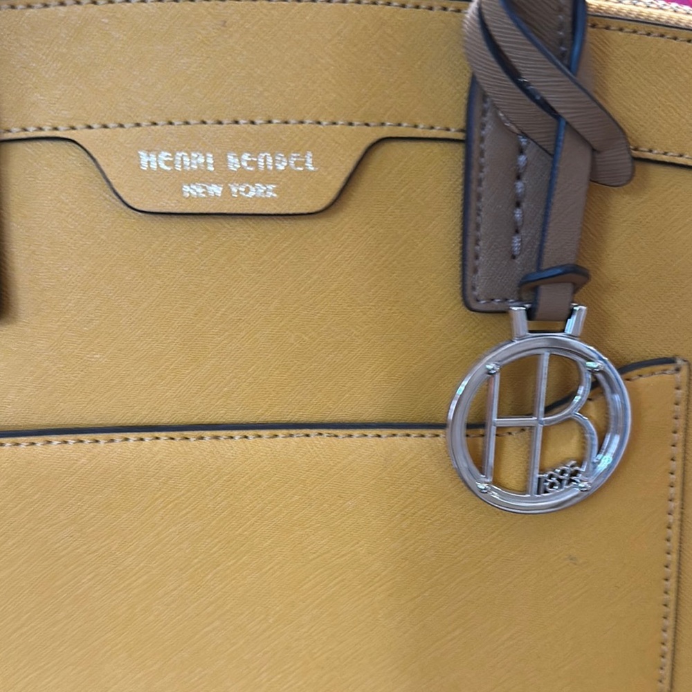Henri Bendel Yellow Satchel Bag - Picture 2 of 9